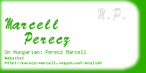 marcell perecz business card